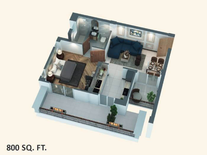 1bhk a